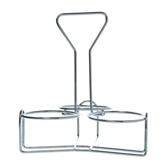 Wire Condiment Jar Holder w/ 3 Holes