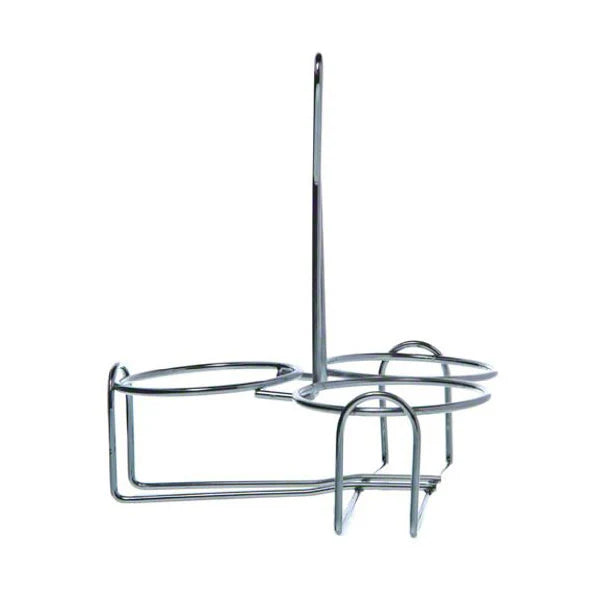 Wire Condiment Jar Holder w/ 3 Holes