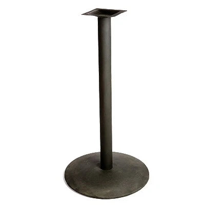Oak Street B24Disc-Bar Black Stamped Steel Disc Table Base, 22 x 22 x 41