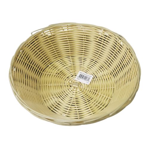 Bread Basket RBP-2 Woven Basket, Plastic Rattan, 8-1/4 Round