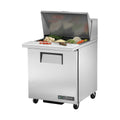 True TSSU-27-12M-B Solid 1 Door Mega-Top Sandwich / Salad Refrigerated Prep Table, 27